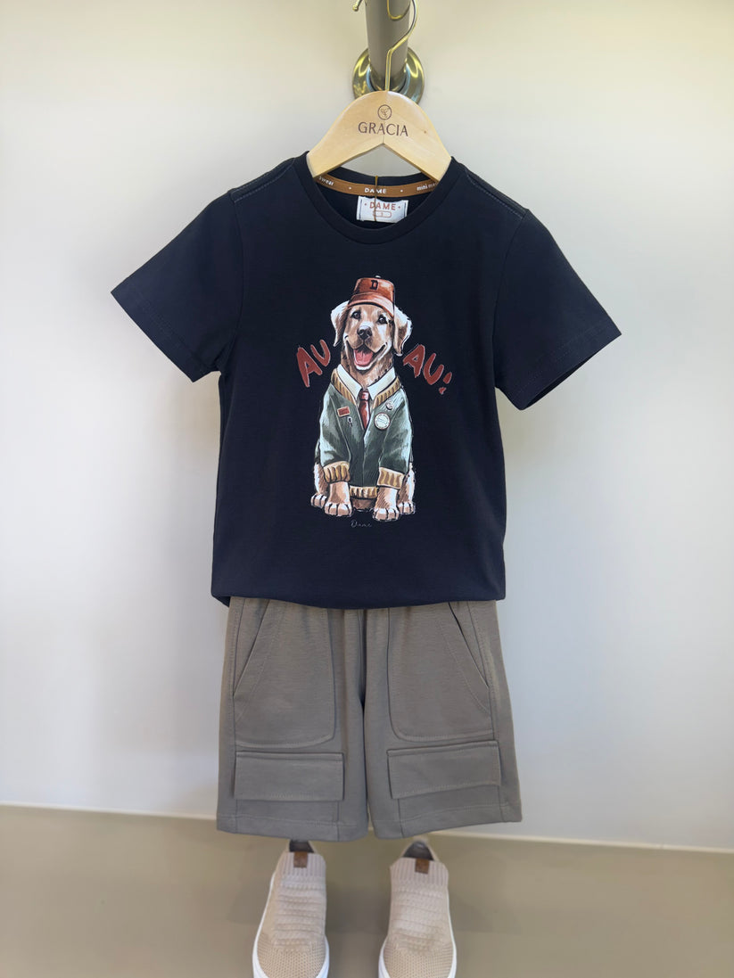 Bermuda Infantil Suedine Elastano Bolsos - Dame