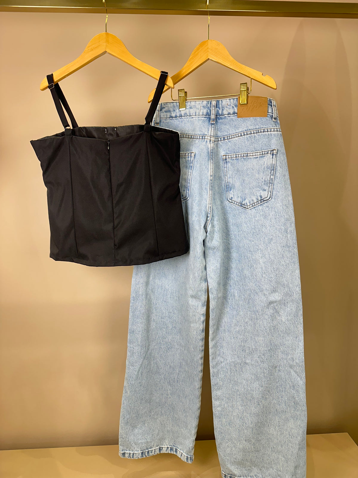 Blusa Teen Cropped Alfaiataria Laços Preto - Authoria