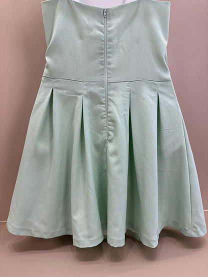 Vestido Teen Com Alças Finas e Saia Evasê - Vanilla Cream
