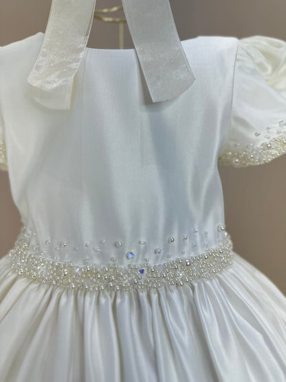 Vestido Dama Laço & Bordados Especiais - Mio Bebê