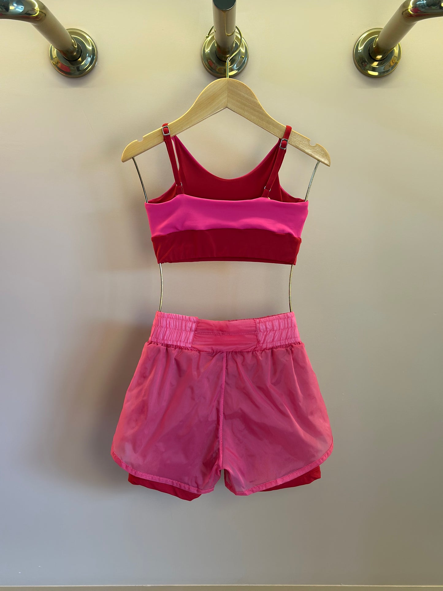Conjunto Infantil Top Sara Maxxi e Shorts Dani Oncinha Pink - Siri Sport