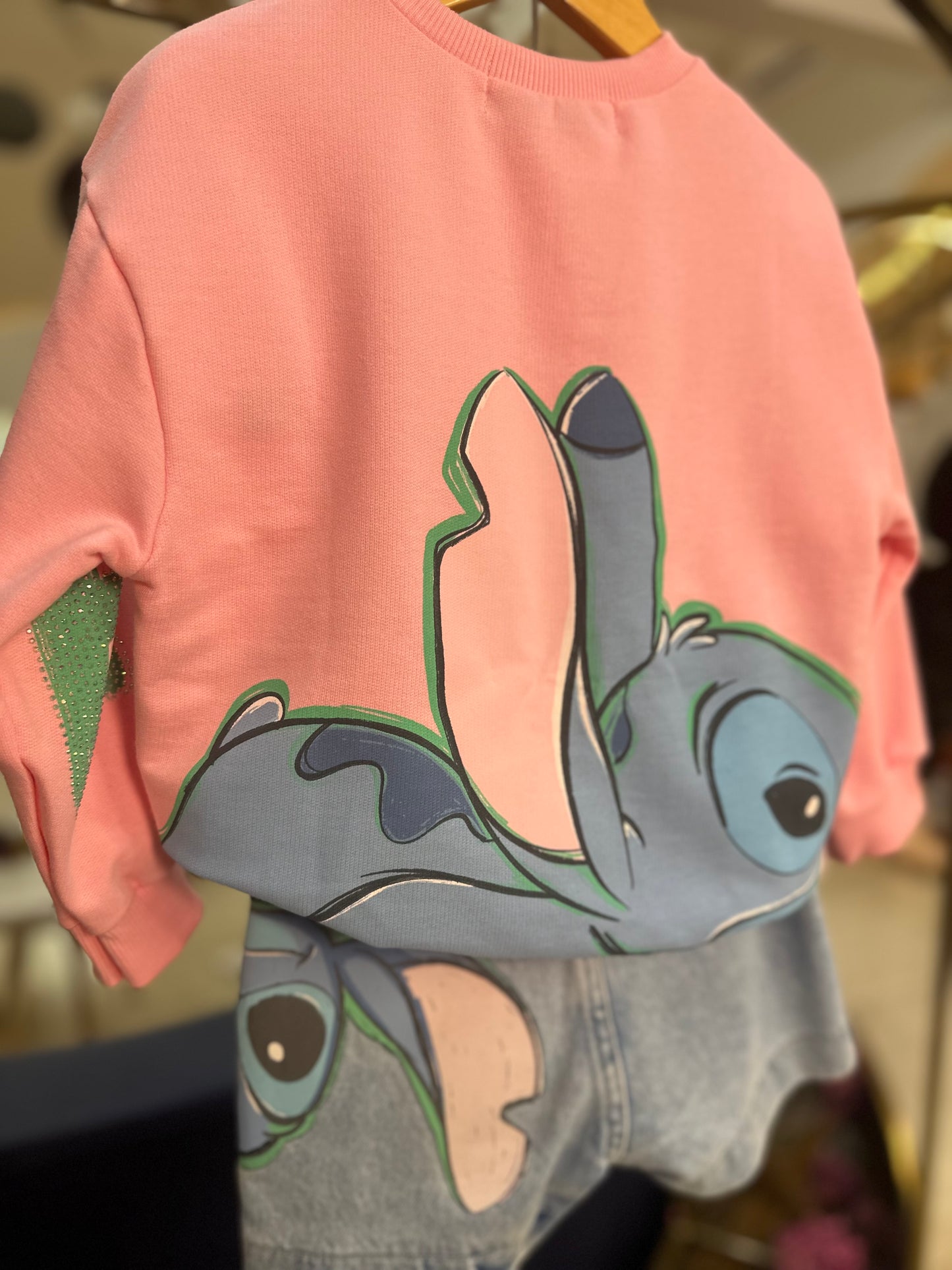 Casaco de Moletom Infantil Stitch Blossom - Animê