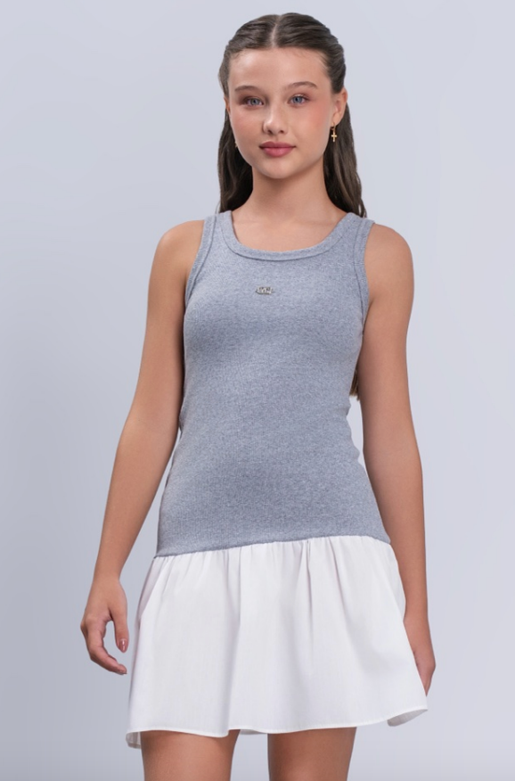 Vestido Teen Biocolor Saia Branca - Vanilla Cream - Pré Venda