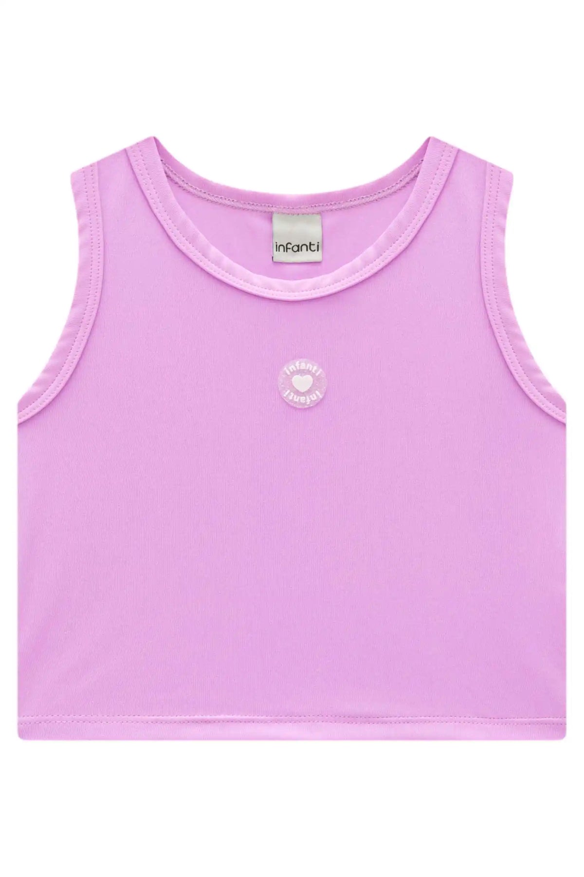 Regata Infantil Malha Poliamida UV 50+ Lilás - Infanti