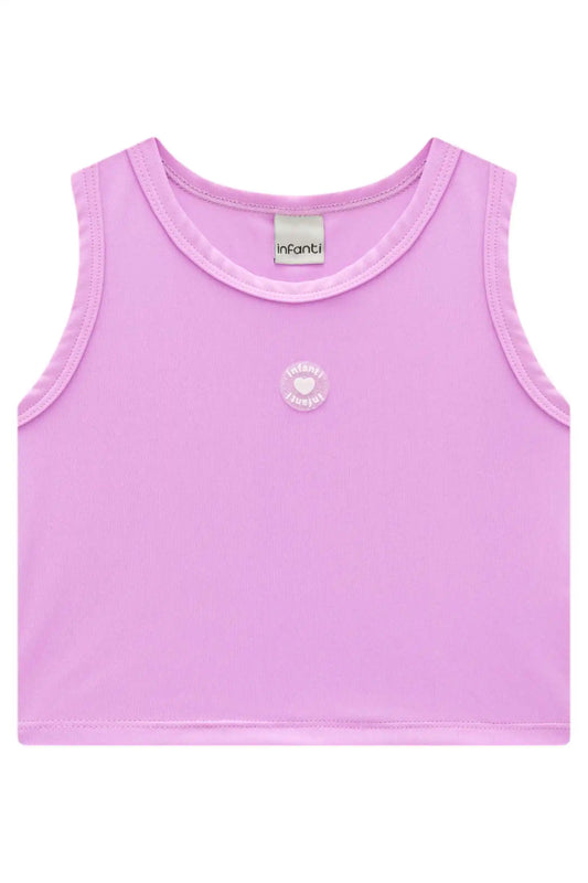 Regata Infantil Malha Poliamida UV 50+ Lilás - Infanti