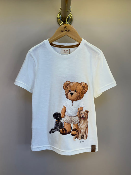 Camiseta Infantil Teddy Cachorros Off - Dame