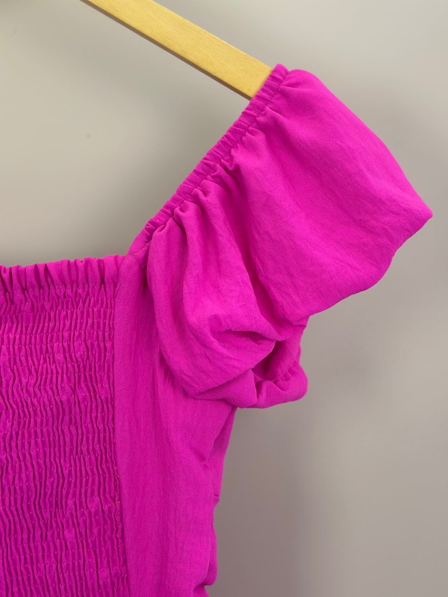 Vestido Teen Crepe Babados Pink - Two In