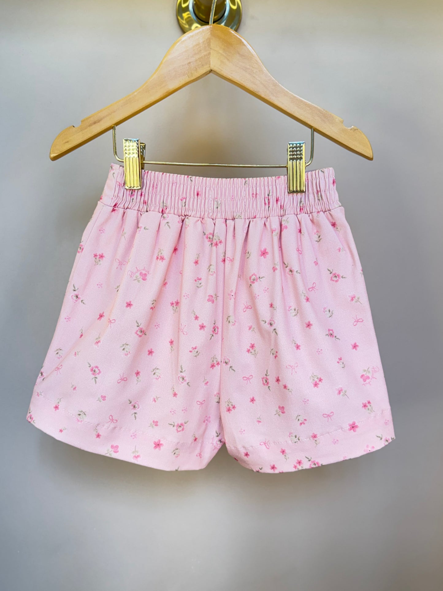 Saia-shorts Infantil Pregas Mini Flores - Pituchinhus