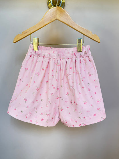 Saia-shorts Infantil Pregas Mini Flores - Pituchinhus