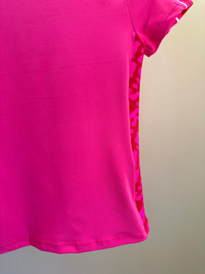 Conjunto Infantil Blusa Bia e Bermuda Eloisa Maxxi Oncinha Pink - Siri Sport