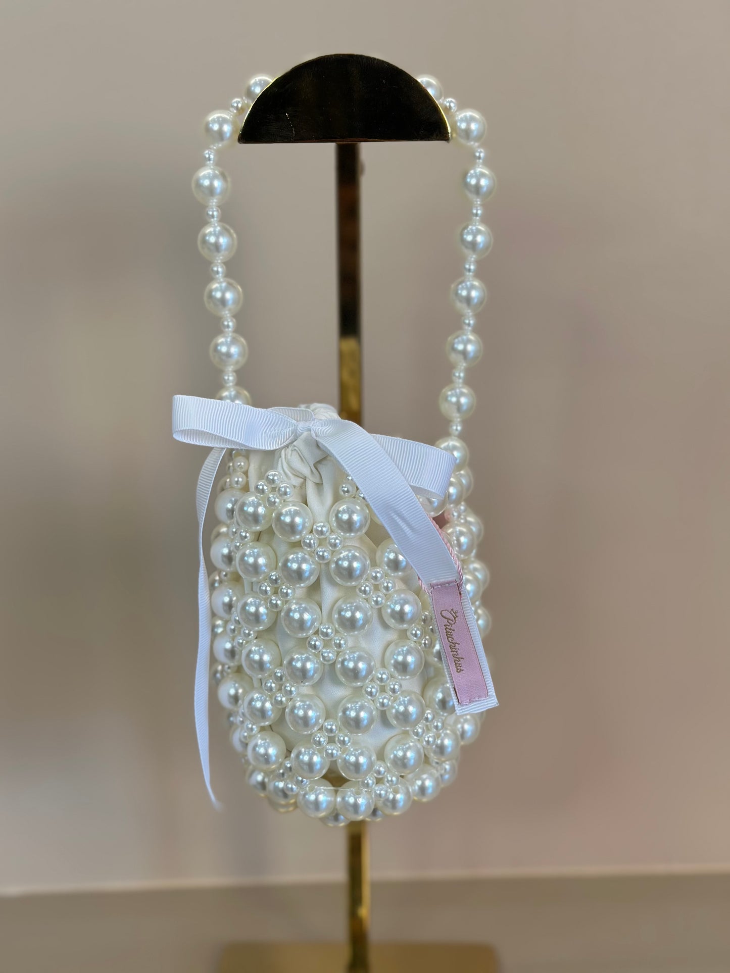 Bolsa Infantil Festa Pérolas Off White - Pituchinhus