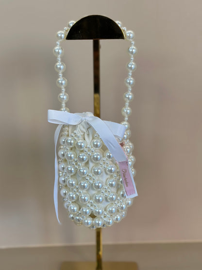 Bolsa Infantil Festa Pérolas Off White - Pituchinhus