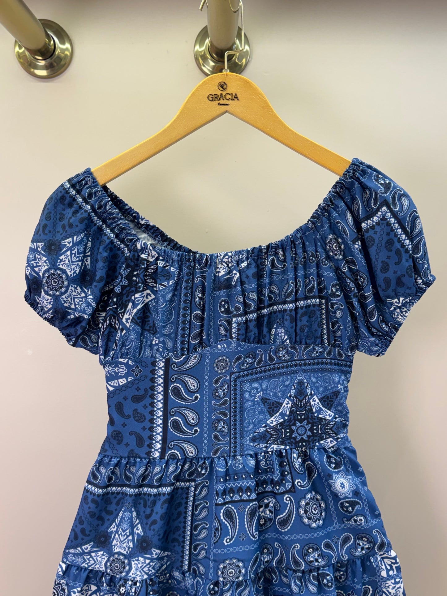Vestido Teen Crepe Paisley Jeans - Two In