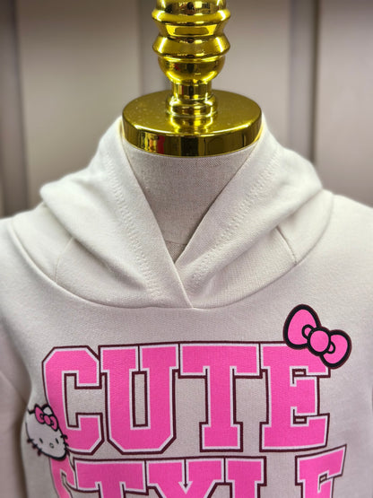 Conjunto Infantil Moletom Casaco Cute Style e Calça Hello Kitty - Momi