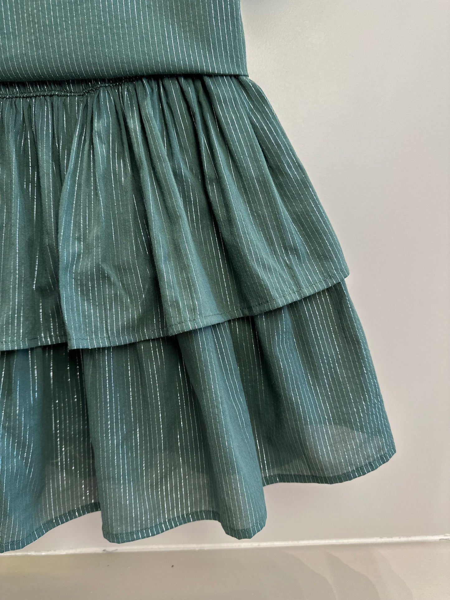 Conjunto Teen Blusa e Shorts Voil Lurex Verde Oliva - Two In