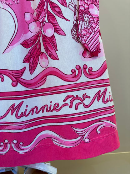Vestido Infantil Barrado Minnie - Animê