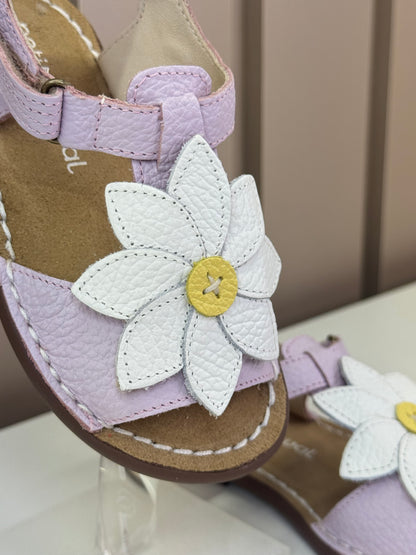 Sandália Infantil Carrossel Lilac/Flor Margarida - Petit Cheval