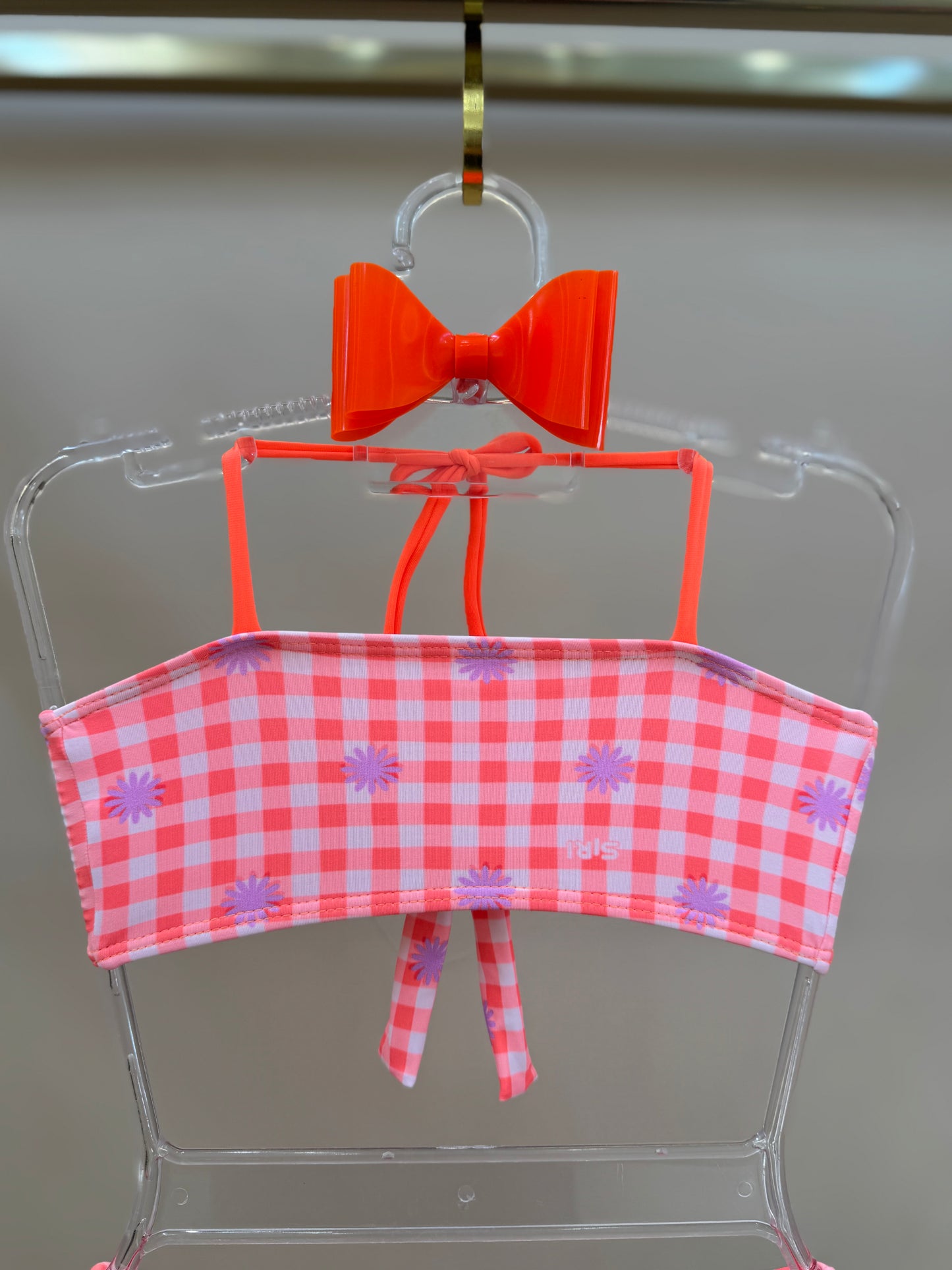 Biquíni Infantil Trio Cropped ML Lara Aplic Hot Est Piquenique - Siri Kids
