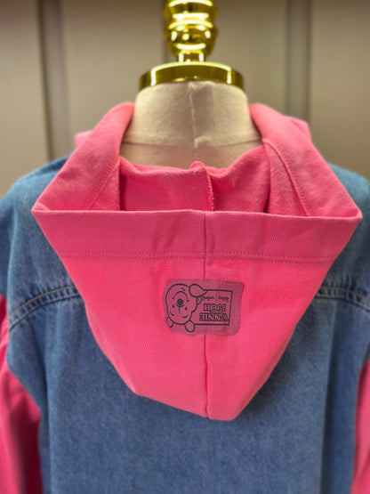 Conjunto Infantil Jaqueta Jeans Moletom Pooh e Calça Jeans Pooh - Animê Petite