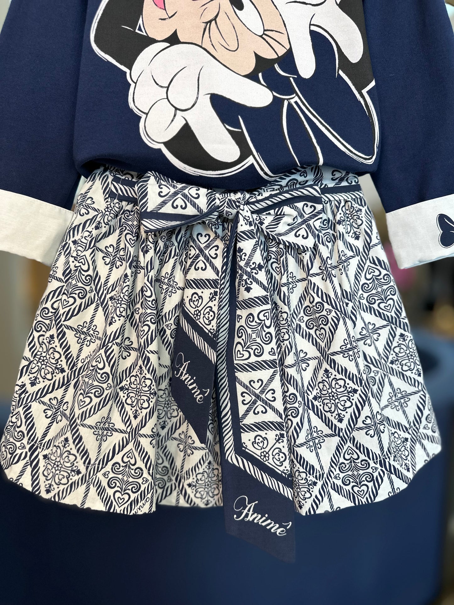 Casaco Infantil Moletom Minnie com Gola - Animê