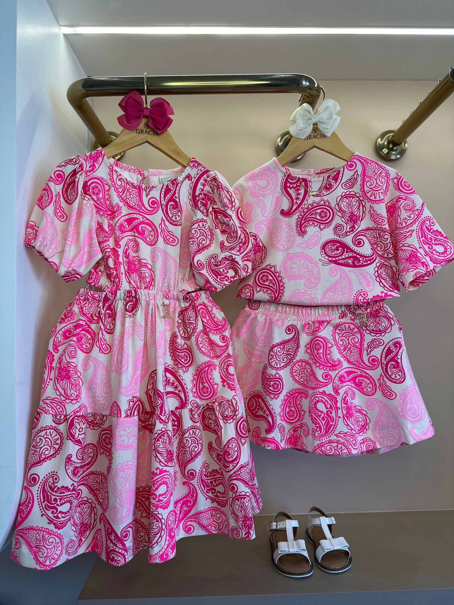 Vestido Infantil Abertura Lateral Paisley ANM - Animê