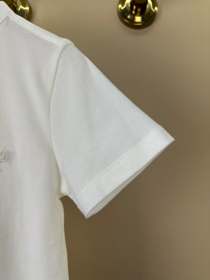Polo Infantil  Piquet Cavalo Bordado Off White - Dame