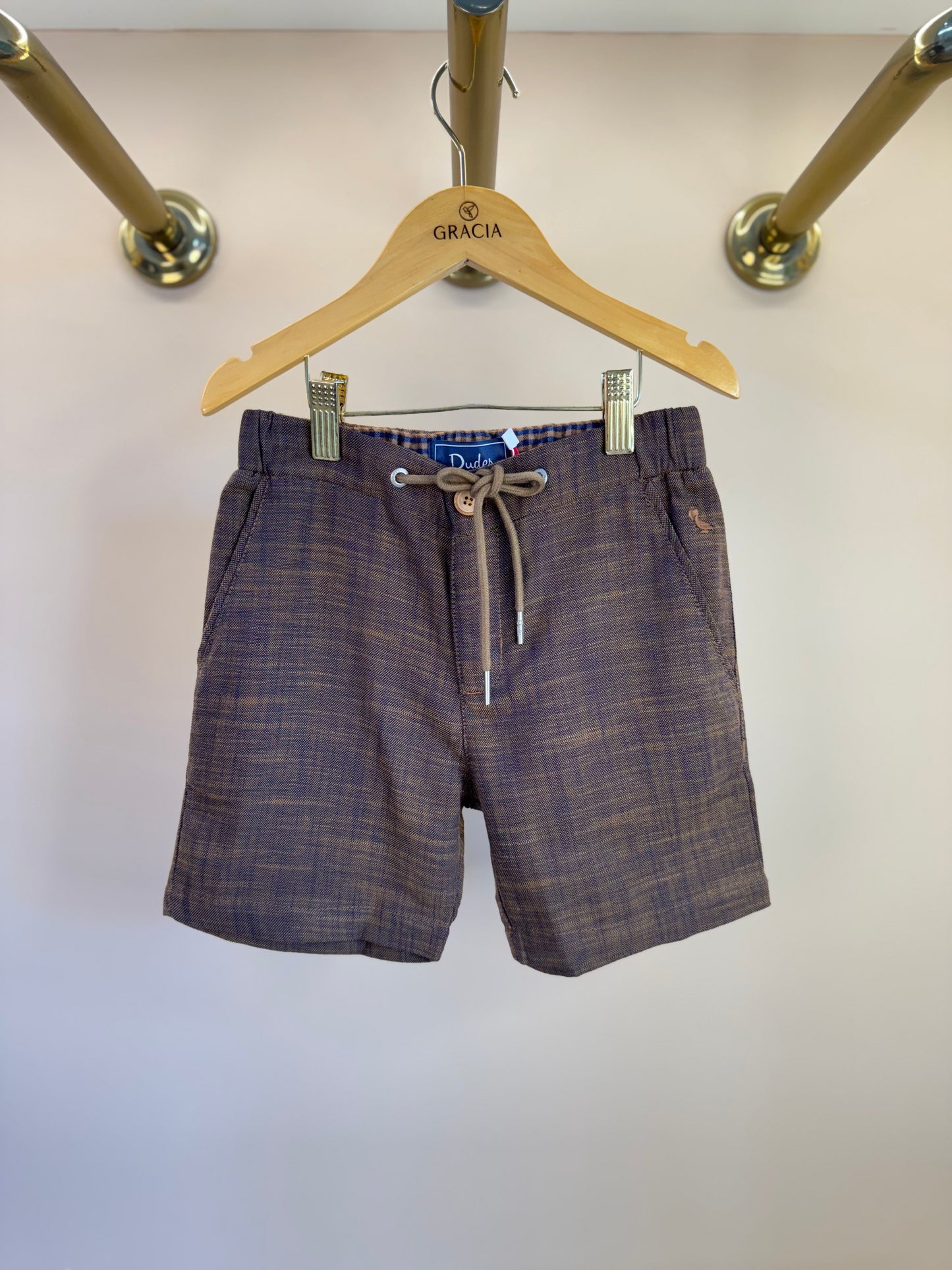 Bermuda Infantil Giron Cordão Caramelo - Dudes