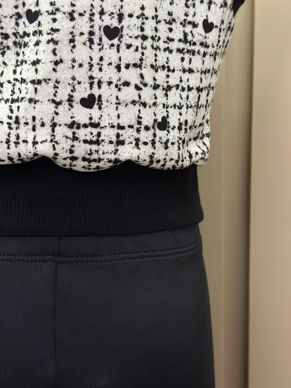 Conjunto Infantil Trio Blusa Comfy, Colete Tweed Molecotton e Legging Fly Tech Preta  - Infanti
