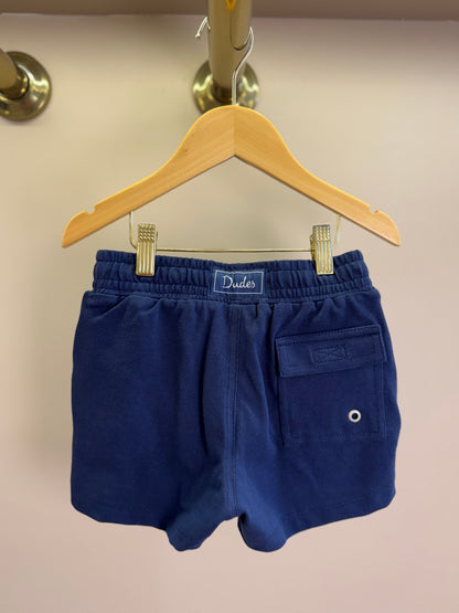 Shorts Infantil Piquet Cordão Marinho - Dudes