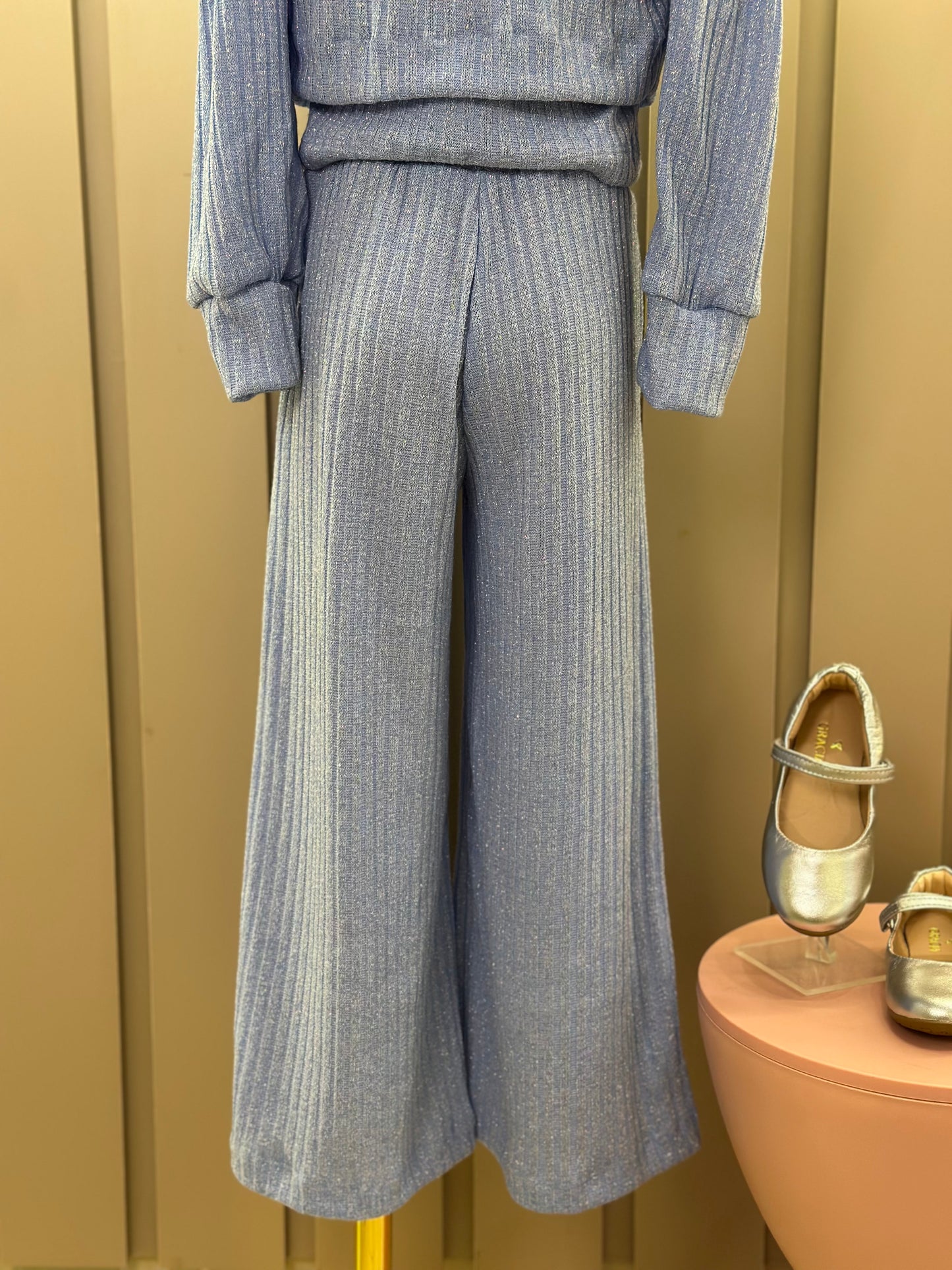 Conjunto Infantil Blusa com Casaco e Calça Azul - Luluzinha