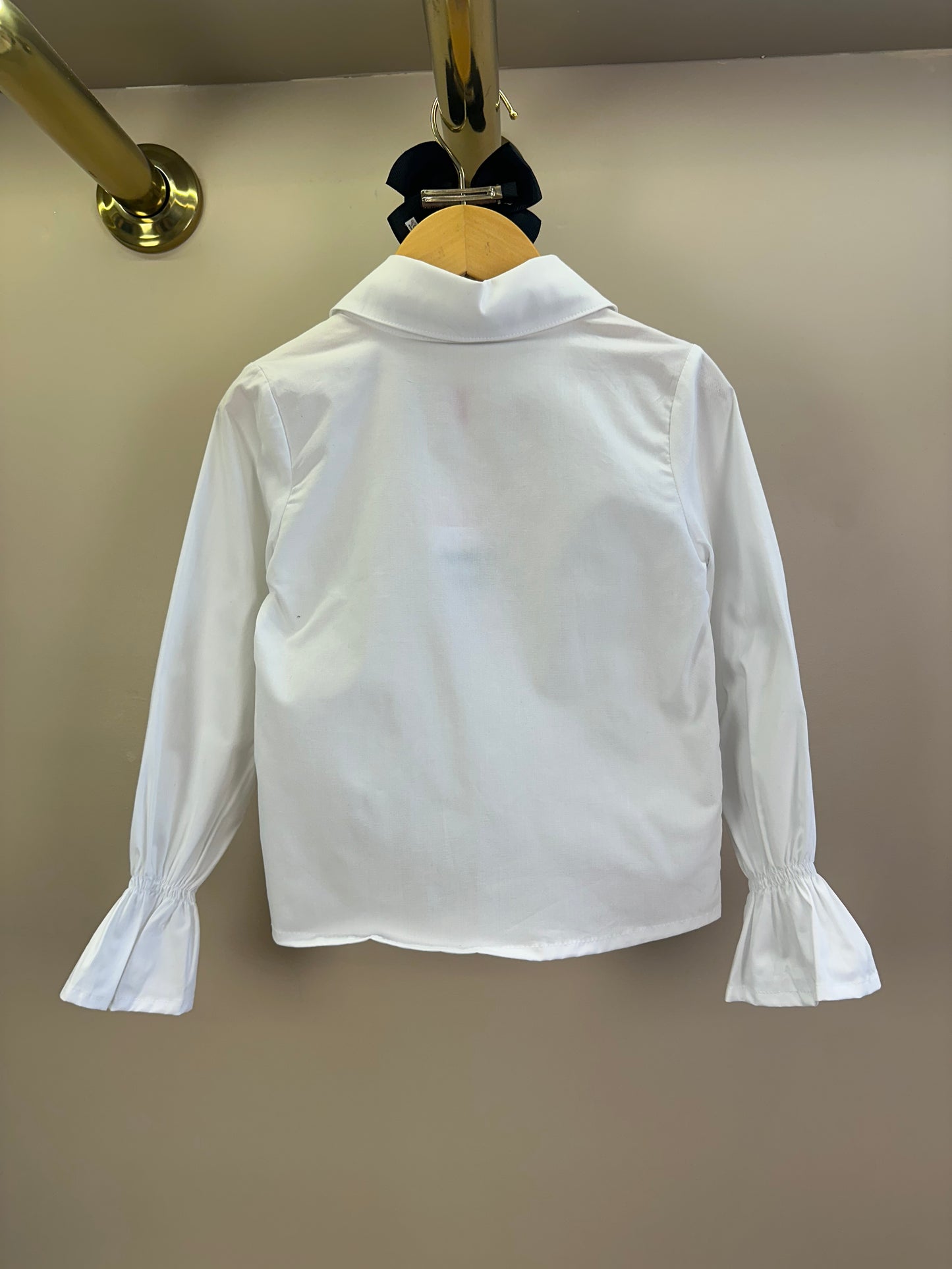 Camisa Infantil Mini Laços Bordado Fita Veludo - Pituchinhus