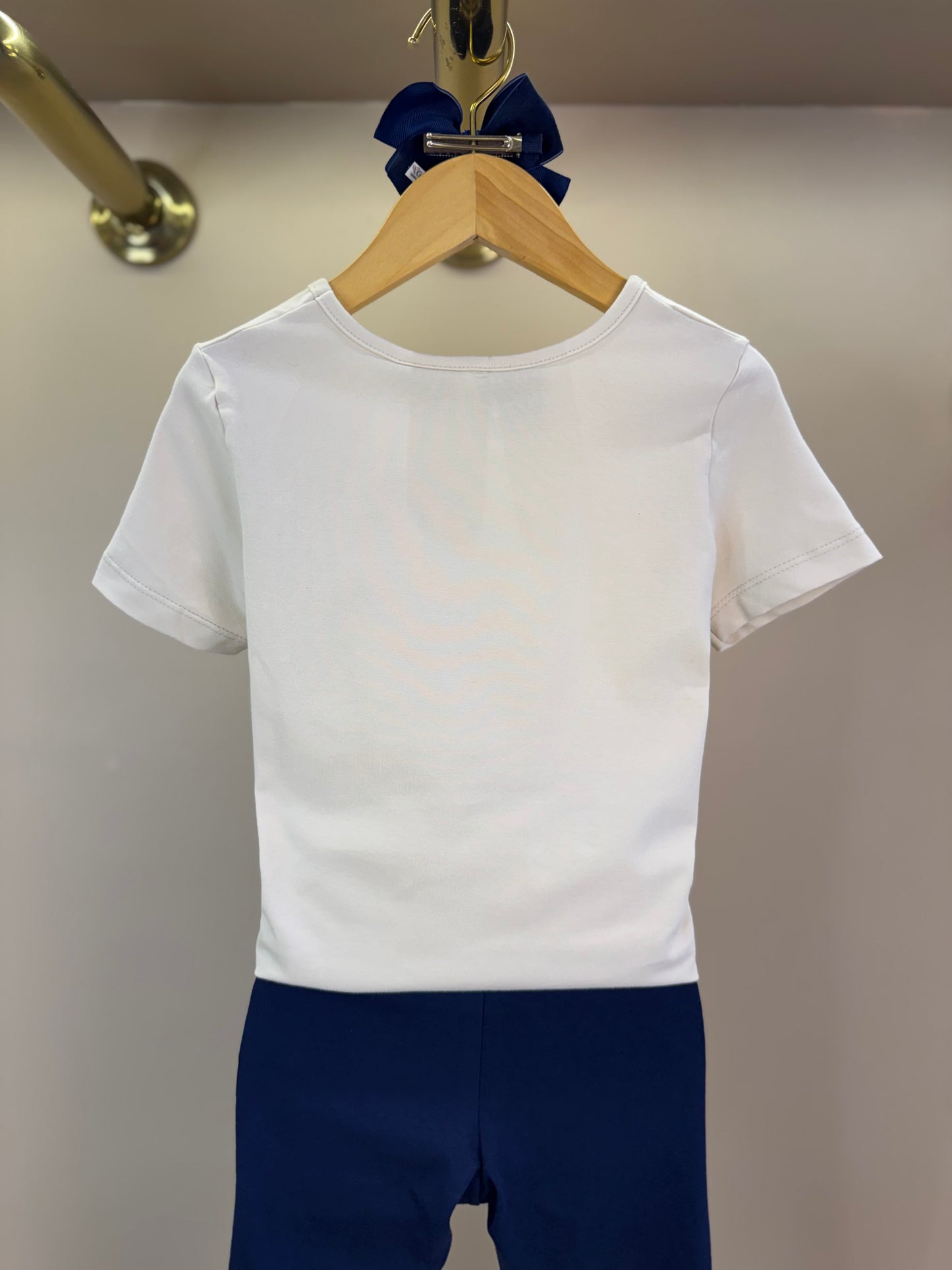 Conjunto Infantil Deisy Blusa MC e Legging Vanilla - Momi
