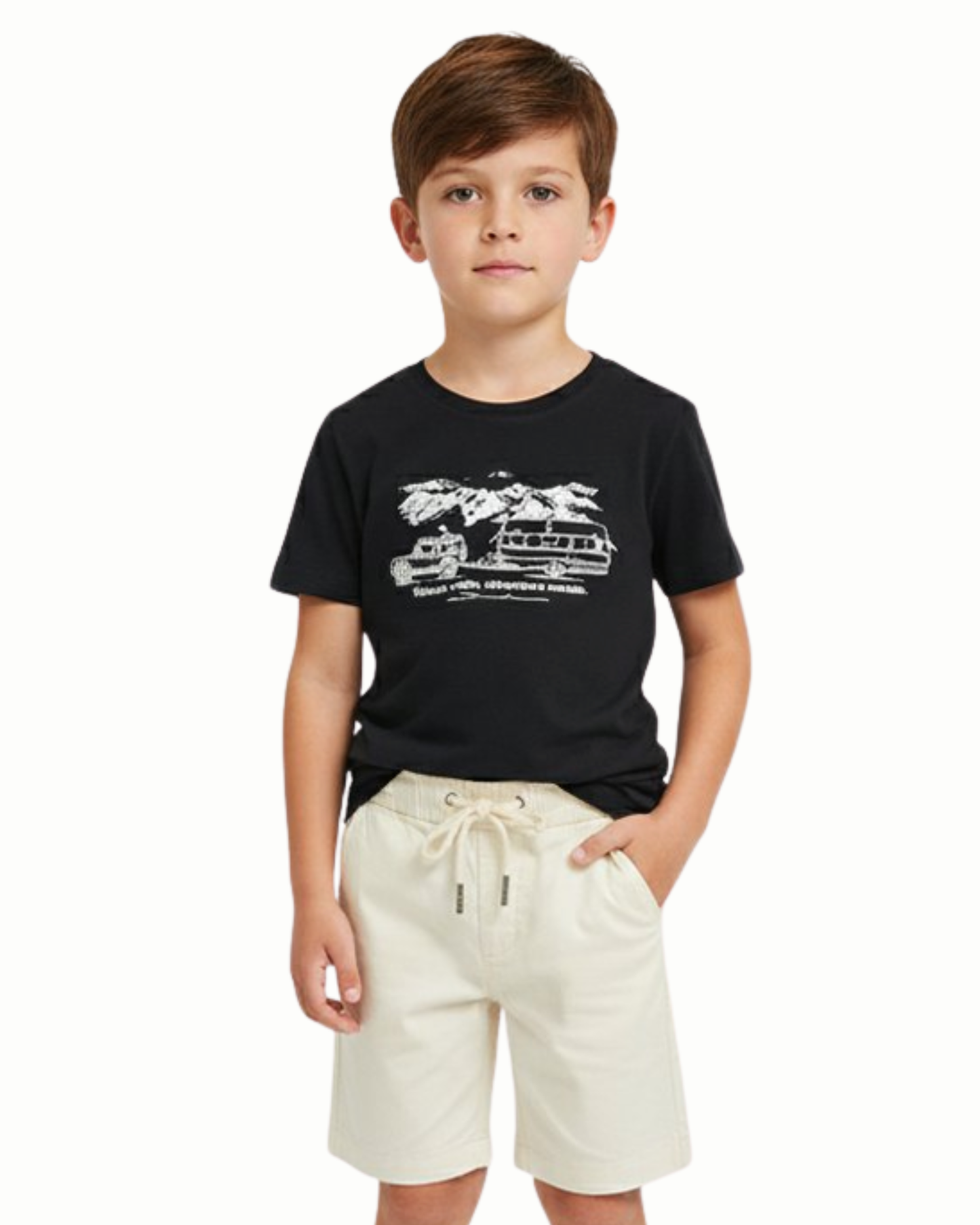 Camiseta Infantil Algodão Adventure Awaits - Dudes