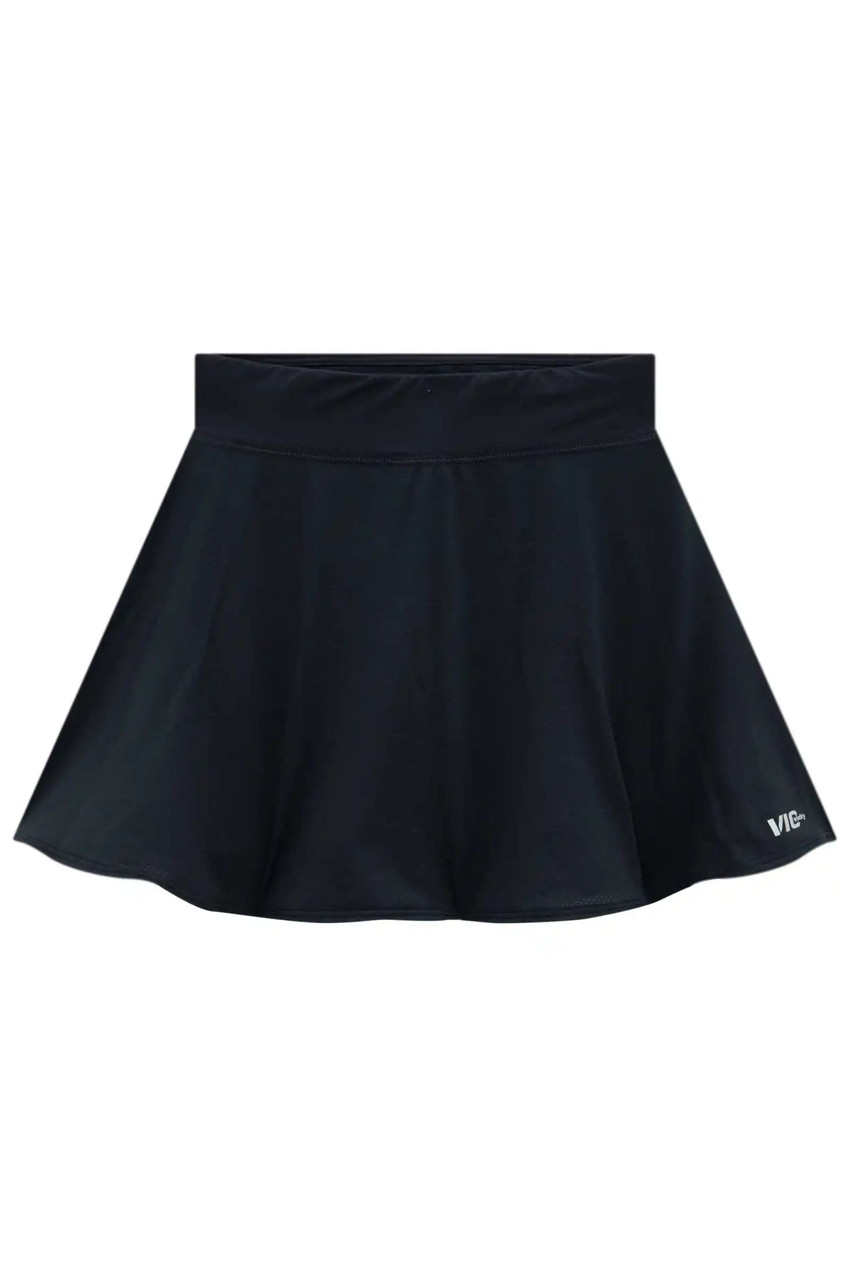 Saia Infantil Malha Yuki Shorts Embutido Preto - Vic Vick