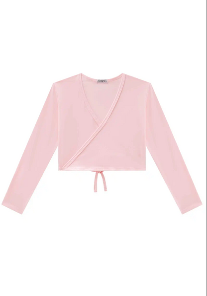 Bolero Infantil em Malha Rosa Claro - Infanti