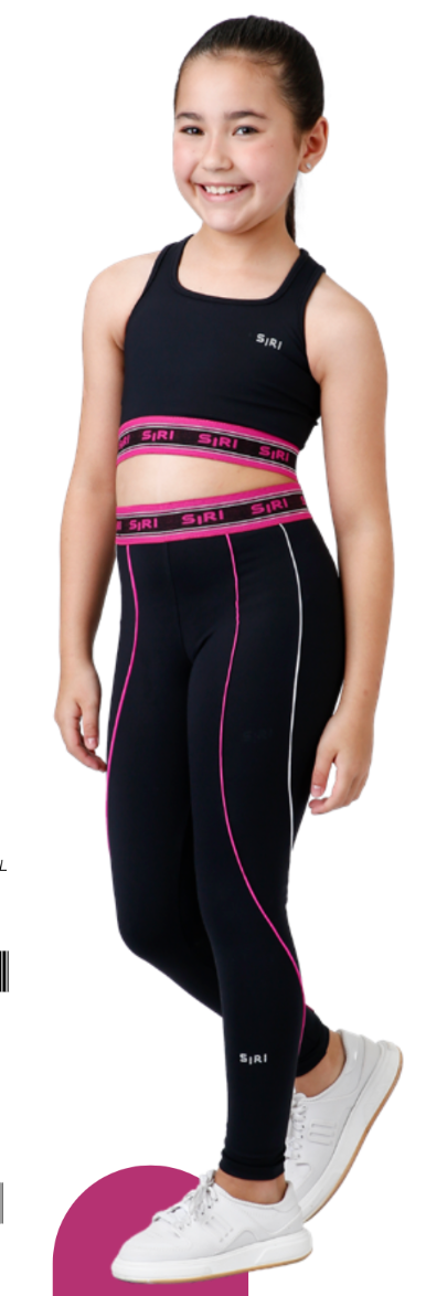 Conjunto Infantil Top Lara Maxxi e Legging Fuseau Lara Maxxi Diversão - Siri Sport
