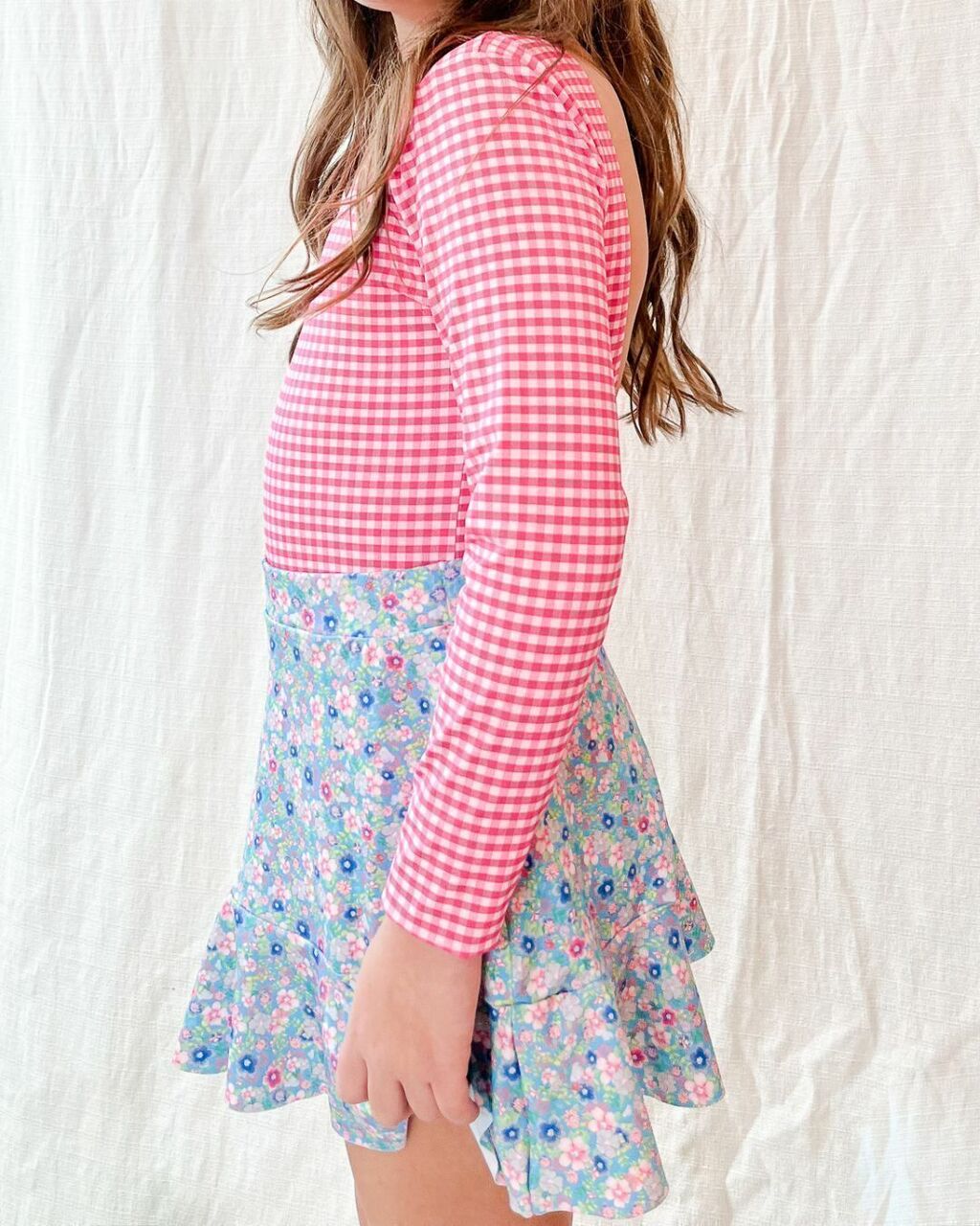 Saia Infantil Babado Floral - L'été