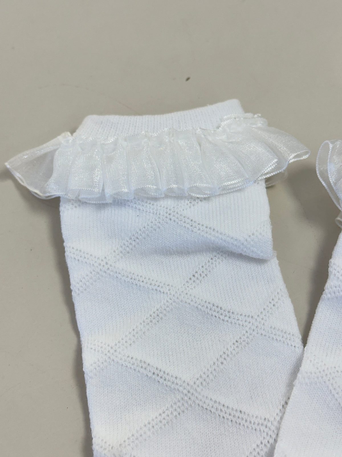 Meia Bebê Clássica 3/4 Off White - Infanti
