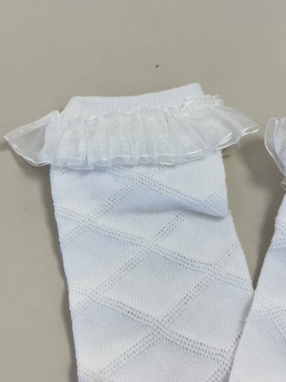 Meia Bebê Clássica 3/4 Off White - Infanti