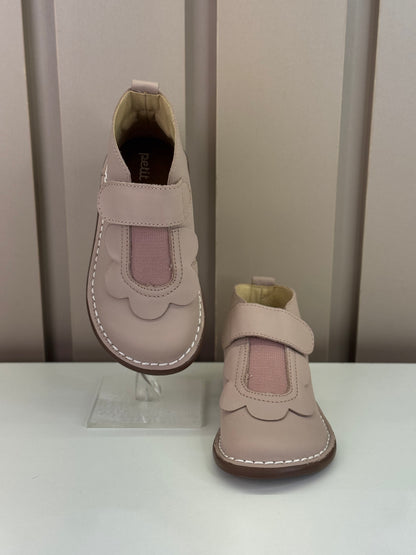 Bota Infantil Couro Bem-Me-Quer Rose - Petit Cheval