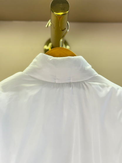 Casaco Infantil Conceito Doudone Bordado Flores Branco - Luluzinha