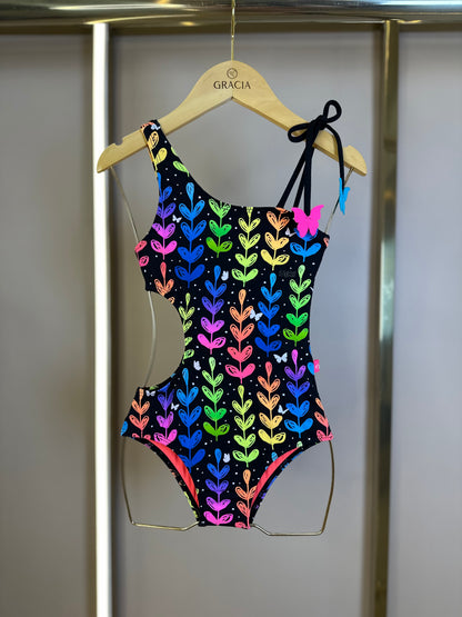 Maiô Infantil Laura Borboleta - Siri Kids