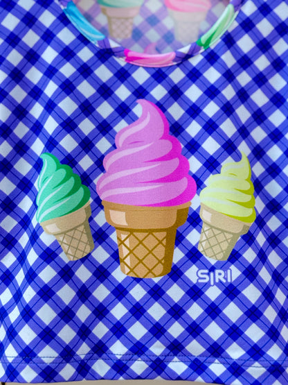 Biquíni Infantil Cropped ML Bianca Ice Cream - Siri Kids