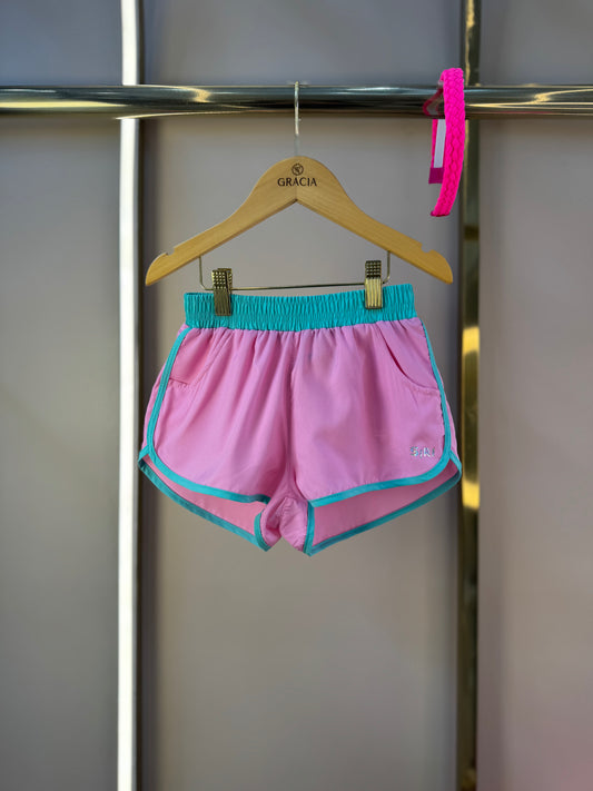 Shorts Infantil Letícia Rosa Claro -  Siri Kids