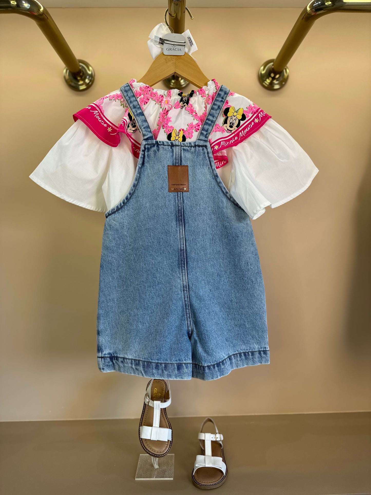 Camisa Infantil Maxi Gola Minnie - Animê