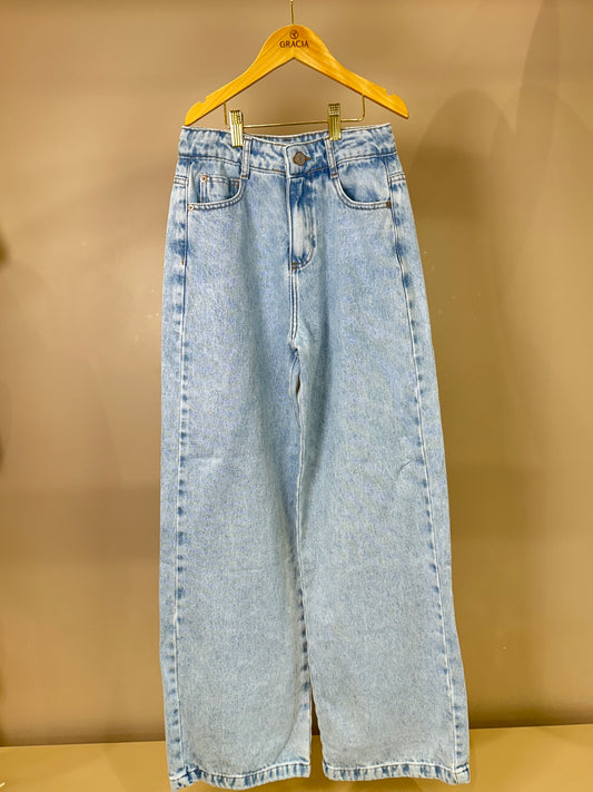 Calça Teen Jeans Wide Reta - Authoria