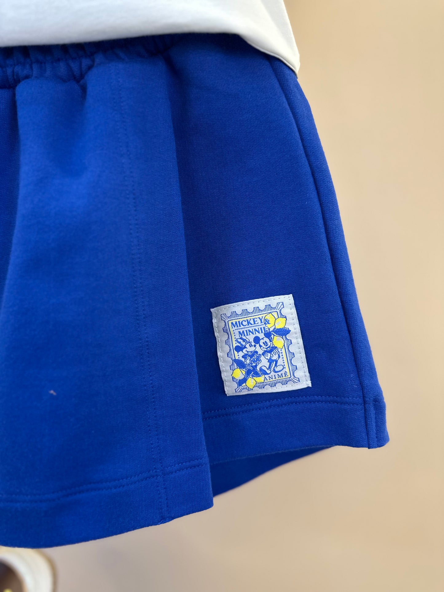 Conjunto Infantil Blusa Mangas Limões e Shorts Azul - Animê