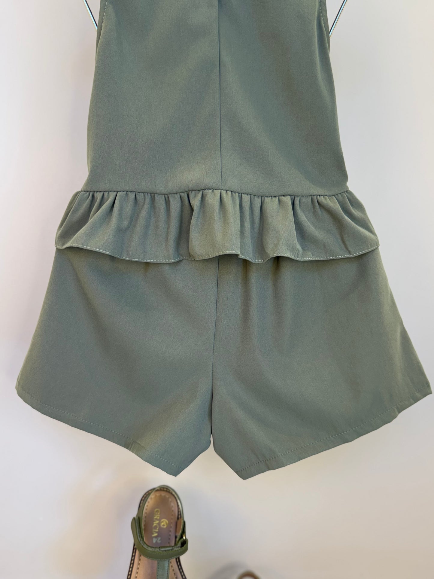 Conjunto Infantil Blusa Bordada e Shorts em Sarja - Mon Sucre