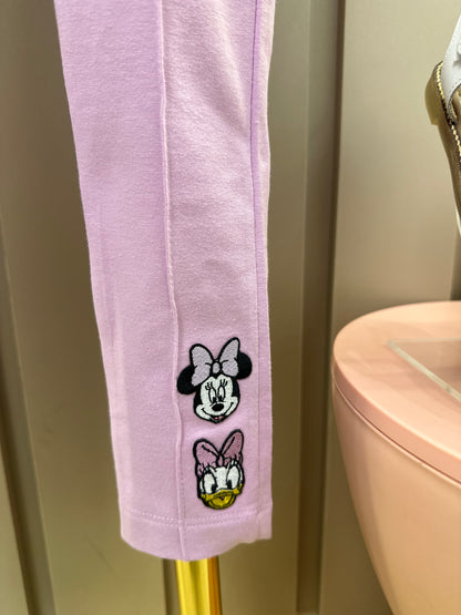Conjunto Infantil Blusa Friends Minnie & Daisy e Legging Lilás - Animê
