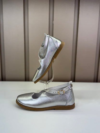 Sapatilha Heart Cristal Prata Gambo